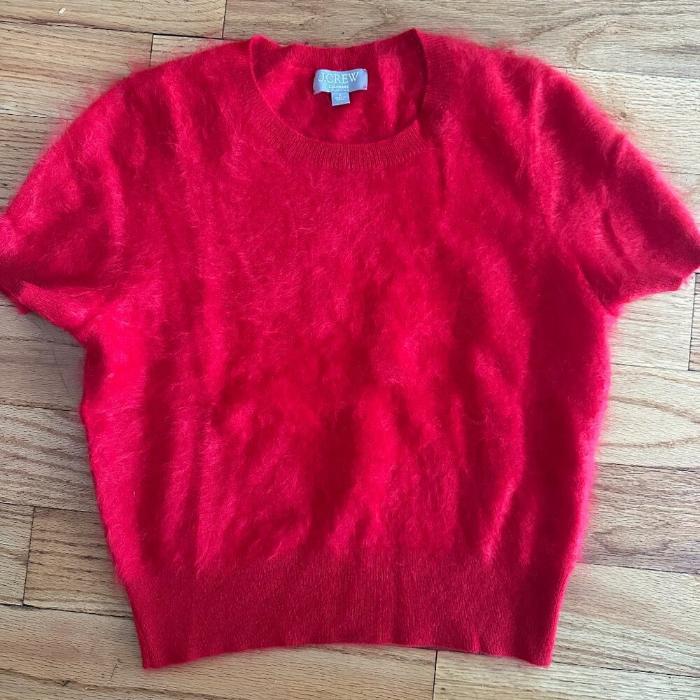 Brushed cashmere  Red J. Crew T-shirt